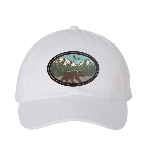 VALUCAP VC300A-OVAL | Bio-Washed Classic Dad Hat with Oval Leather Patch