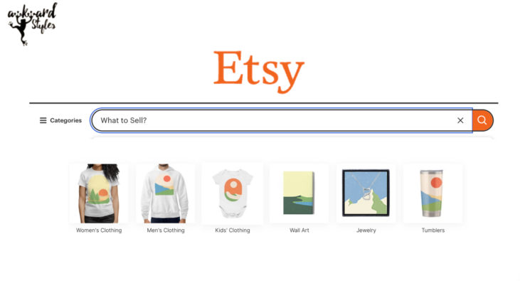 What to sell on Etsy? Photos include: shirt, wall art, jewelry, tumblr