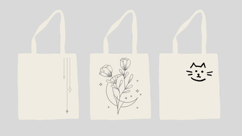 tote bags with minimalist designs