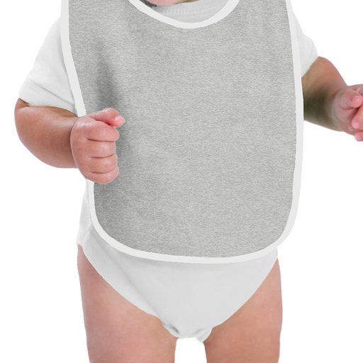 Rabbit Skins - Infant Contrast Trim Premium Jersey Bib - 1004