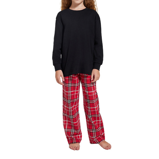 Supasoft Apparel - Youth Long Sleeve Top and Flannel Pants Set - LFPSETY
