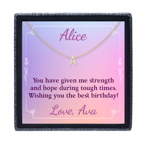 I Love Your Name - Kids Initial Letter Necklace