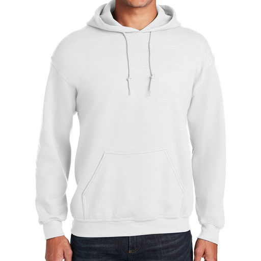 18500 Gildan Heavy Blend™ Hooded Sweatshirt White – Detail Basics Canada