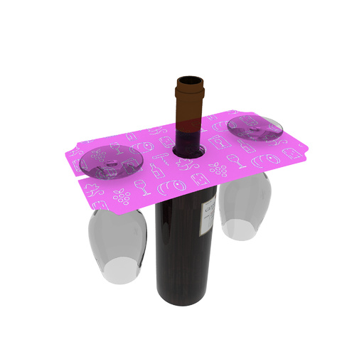 Generic Brand - Sublimation Wine Glass Holder Tray - U9948