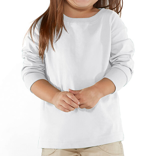 Rabbit Skins - Toddler Long Sleeve Fine Jersey Tee - 3302