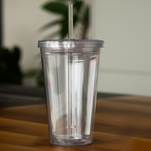 Generic Brand - Cold cup Tumbler with Straw 16 oz - DRINKWARE-GCUP