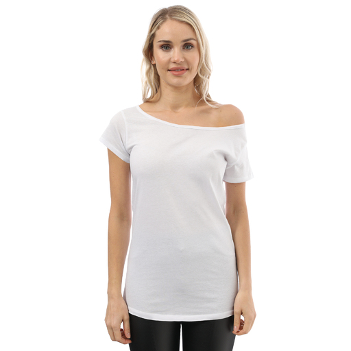 Off the shoulder 2025 white tee shirt