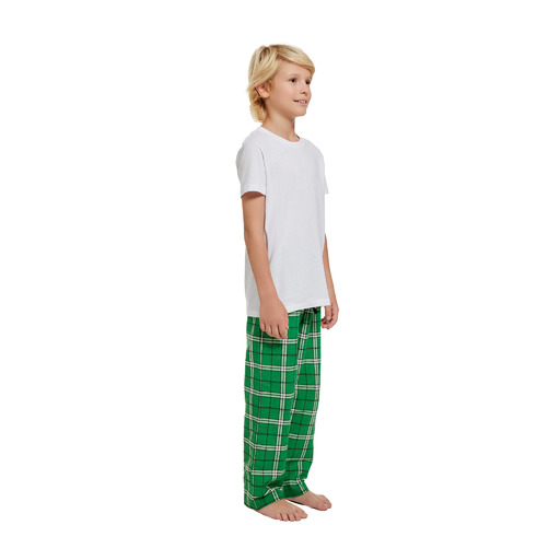 Supasoft Apparel - Youth Short Sleeve Top and Flannel Pants Set - SFPSETY