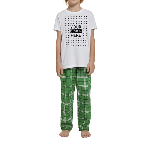 Supasoft Apparel - Youth Short Sleeve Top and Flannel Pants Set - SFPSETY