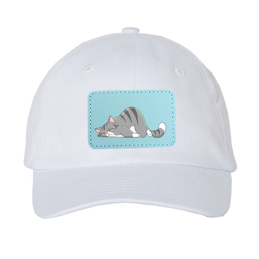 Valucap - Youth Bio-Washed Classic Hat with Rectangle Leather Patch - VC300Y-REC