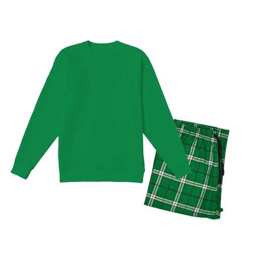 Supasoft Apparel - Women's Crewneck Sweatshirt and Flannel Pants Set - CFPSETW