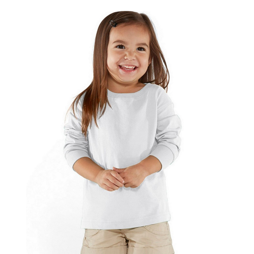 Rabbit Skins - Toddler Long Sleeve Fine Jersey Tee - 3302