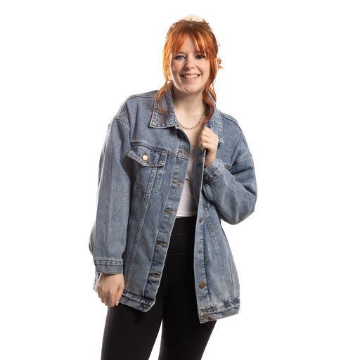 Generic Brand - Women's Boyfriend Denim Jacket - WOMEN-DNM-JCKT