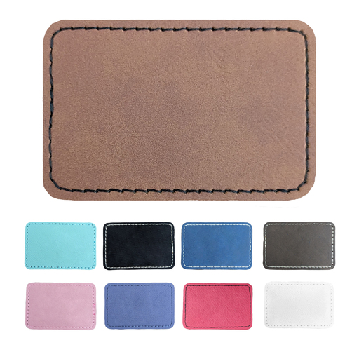 Generic Brand - Rectangle Faux Leather Patch (1, 5, 10, 25, 50, and 100pcs) - PTH-PATCH-REC