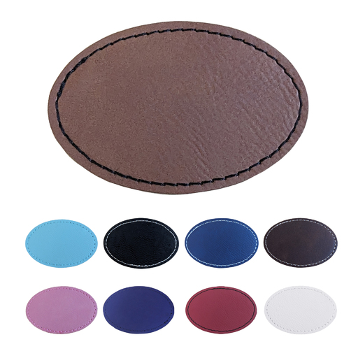 Generic Brand - Oval Faux Leather Patch (1, 5, 10, 25, 50, and 100pcs) - PTH-PATCH-OVAL