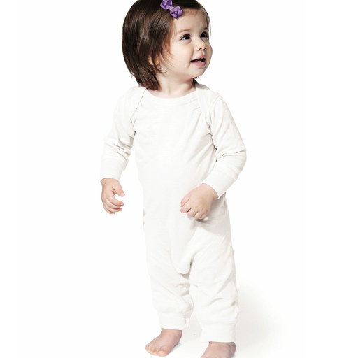 Rabbit Skins - Infant Long Legged Baby Rib Bodysuit - 4412