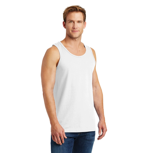 5200 Gildan Adult 100% Cotton Singlet. 180gsm cotton for durability.